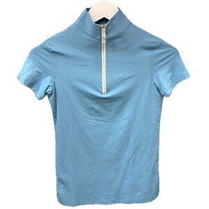 NWOT Tailored Sportsman Short Sleeve Sunshirt Surfer Blue - XXS